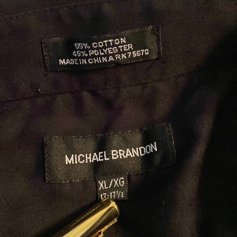 Men’s Black Button Up Shirt - Picture 3 of 6